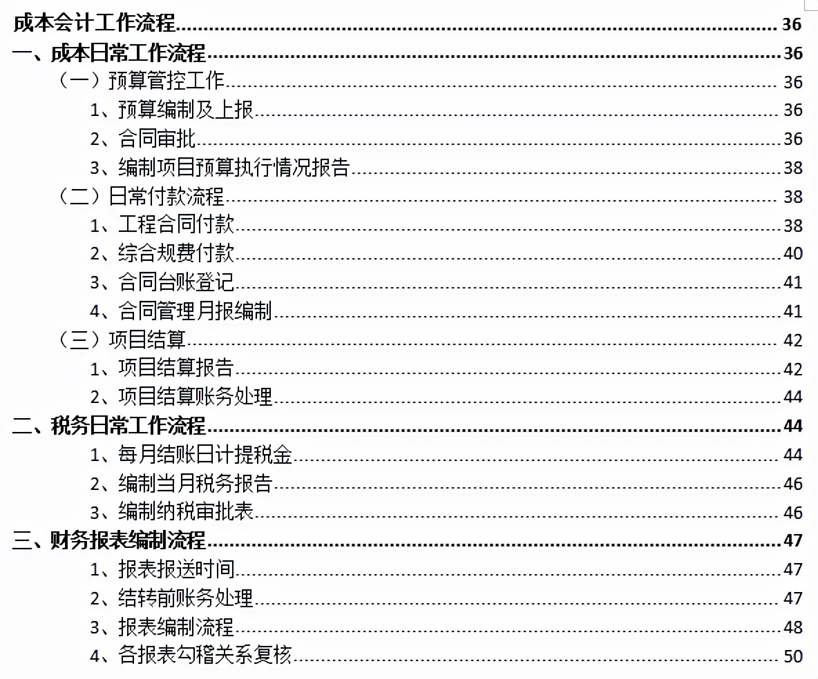 8年老會(huì)計(jì)耗時(shí)21天整理：57頁(yè)房地產(chǎn)財(cái)務(wù)各崗位工作流程，純干貨